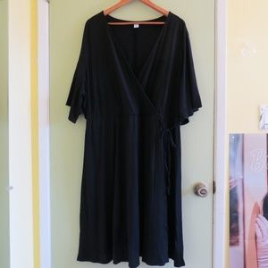 💥 NWT Old Navy Black Wrap Dress 3X